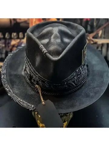 2024 Cadılar Bayramı Yeni Kafatası Şapka Batı Avrupa Kovboy Şapkası Top Şapka Sad Reaper El Yapımı Kafatası Şapka parti şapkaları