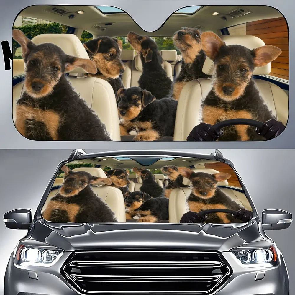Cub Airedale-Terrier Driving Car Interior Front Windshield Sun Shade,Auto Accessories Sunshade for SUV- Blocks Uv Rays Protector
Cub Airedale-Terrier Driving Car Interior Front Windshield Sun Shade,Auto Accessories Sunshade for SUV- Blocks Uv Rays Protector