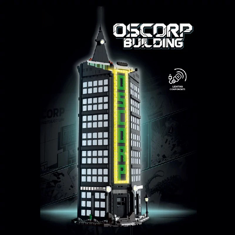 2539PCS Oscorps Black Tower Buildings Blocks Classic Movie City Apartment Architecture Model Kit Assembly Toy for Adult Kid Gift
2539PCS Oscorps Black Tower Buildings Blocks Classic Movie City Apartment Architecture Model Kit Assembly Toy for Adult Kid Gift
