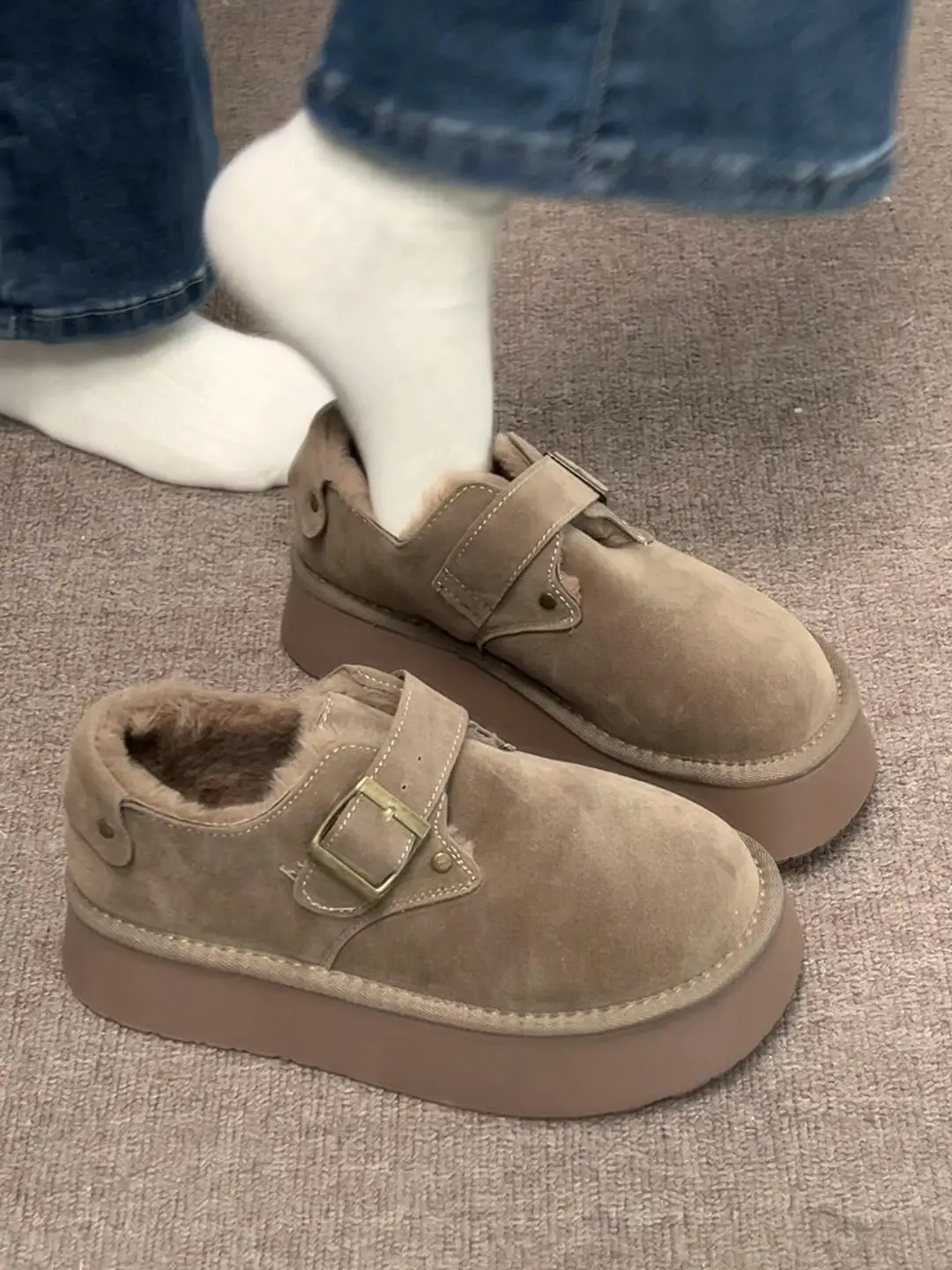 Women's Thi Bot Warm Fce Lined Slippers Winter New Sle Casual Cotton oes Easy to Wear round Toe
Women's Thi Bot Warm Fce Lined Slippers Winter New Sle Casual Cotton oes Easy to Wear round Toe