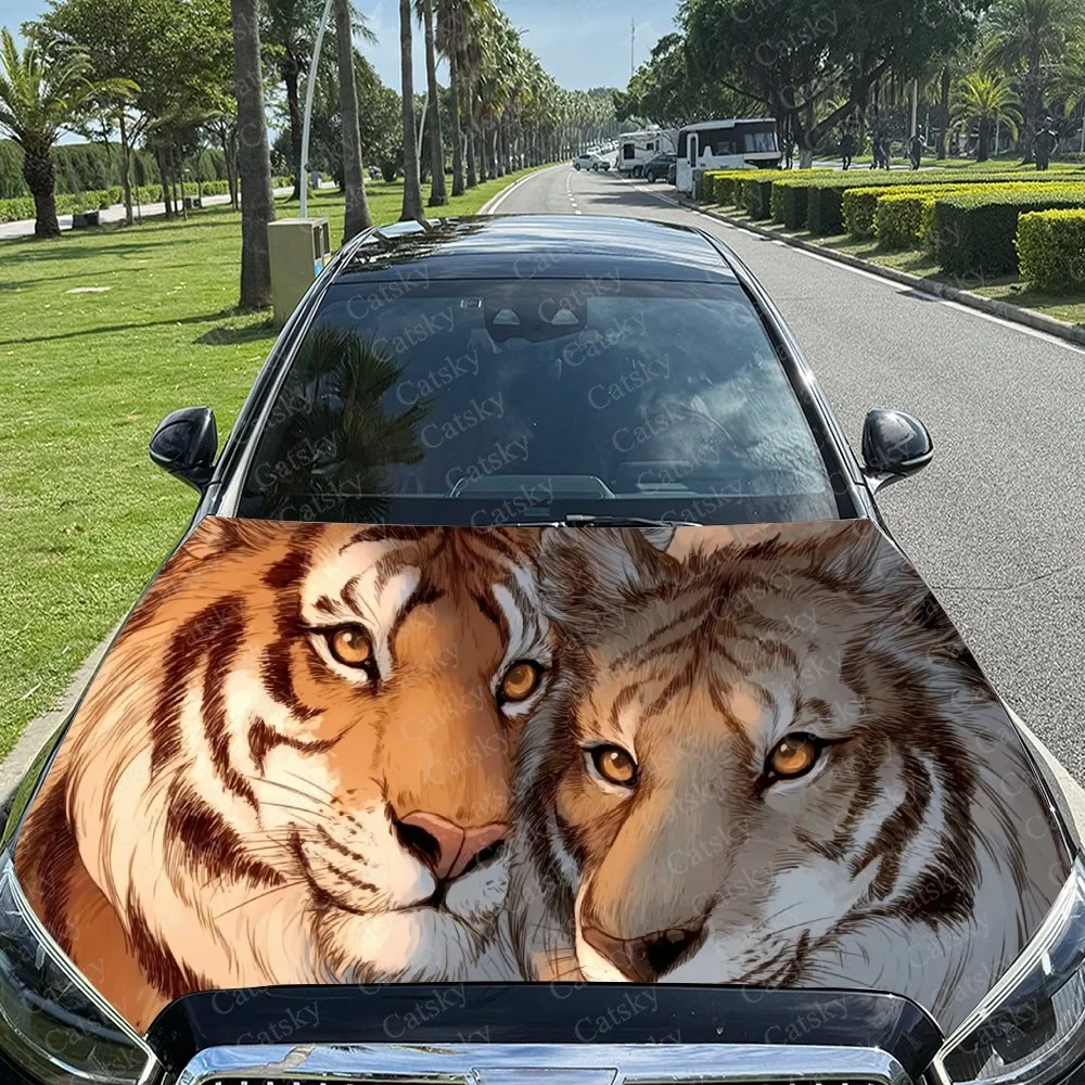 Tigers Intimate Car Hood Sticker PVC Self Waterproof Stick, Striking Auto Exterior Accessories Decor Protect Gift for Car Lover
Tigers Intimate Car Hood Sticker PVC Self Waterproof Stick, Striking Auto Exterior Accessories Decor Protect Gift for Car Lover