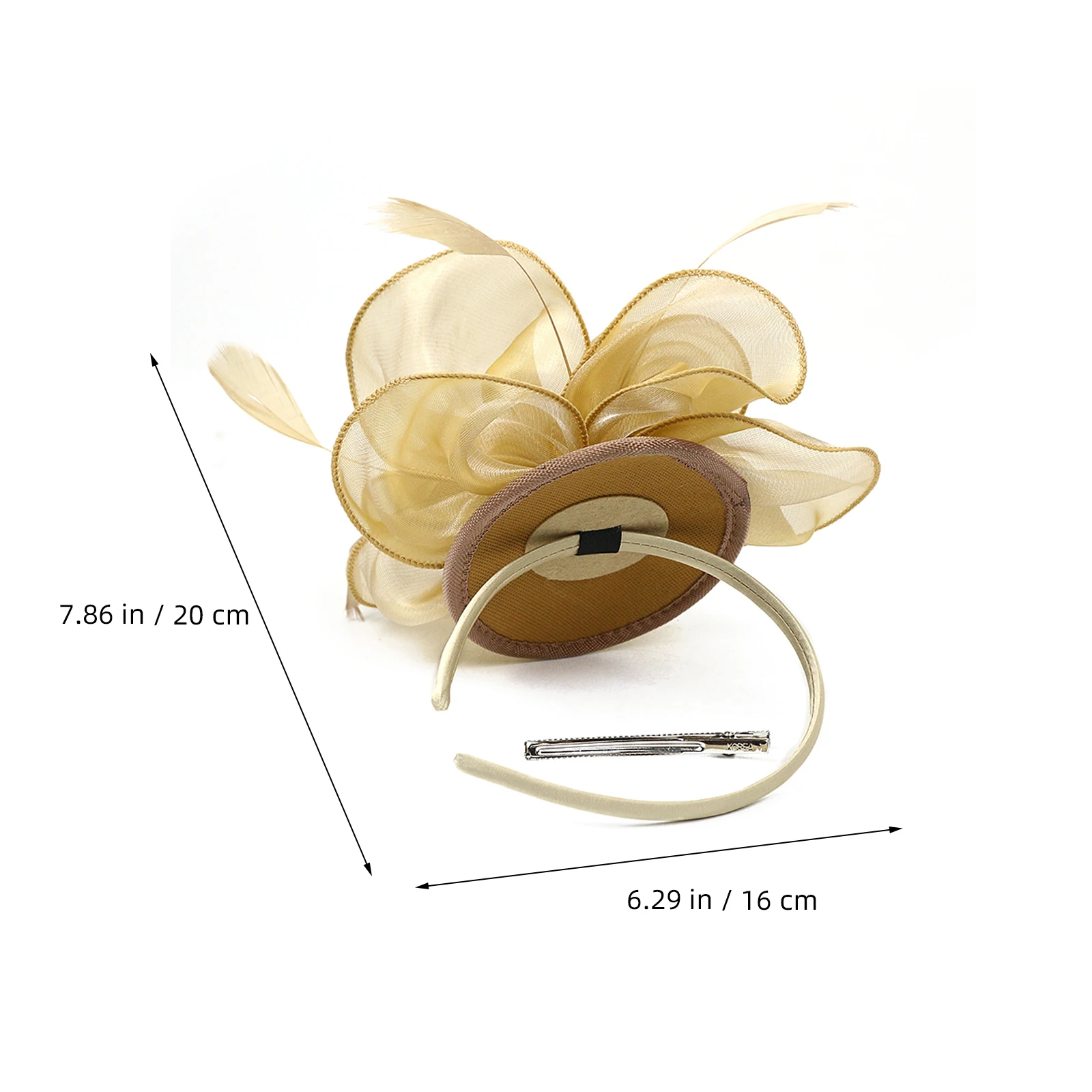 Handmade Hair Accessiores Golden Organza Hair Organza Handband Accessory Wedding Party Valentine Head Decoration
Handmade Hair Accessiores Golden Organza Hair Organza Handband Accessory Wedding Party Valentine Head Decoration