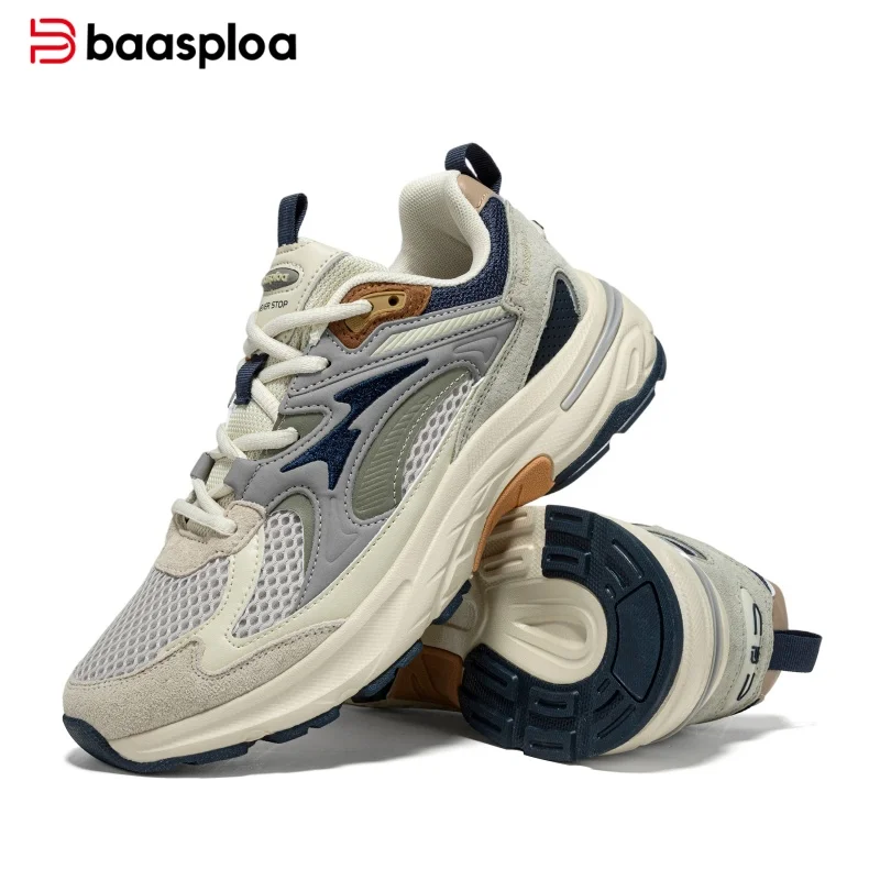 Baasploa Men Sport Sneakers Lightweight Casual Trainers Breathable Mesh Running Style Walking Shoes Fashion Athletic Footwear
Baasploa Men Sport Sneakers Lightweight Casual Trainers Breathable Mesh Running Style Walking Shoes Fashion Athletic Footwear