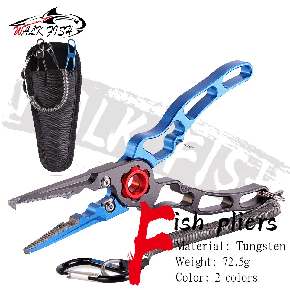 WALK Fish Aluminum Alloy Fishing Pliers Fishing Tackle Gear Hook Recover Cutter Line Split Ring Light Weight Fishing Accessories
WALK Fish Aluminum Alloy Fishing Pliers Fishing Tackle Gear Hook Recover Cutter Line Split Ring Light Weight Fishing Accessories