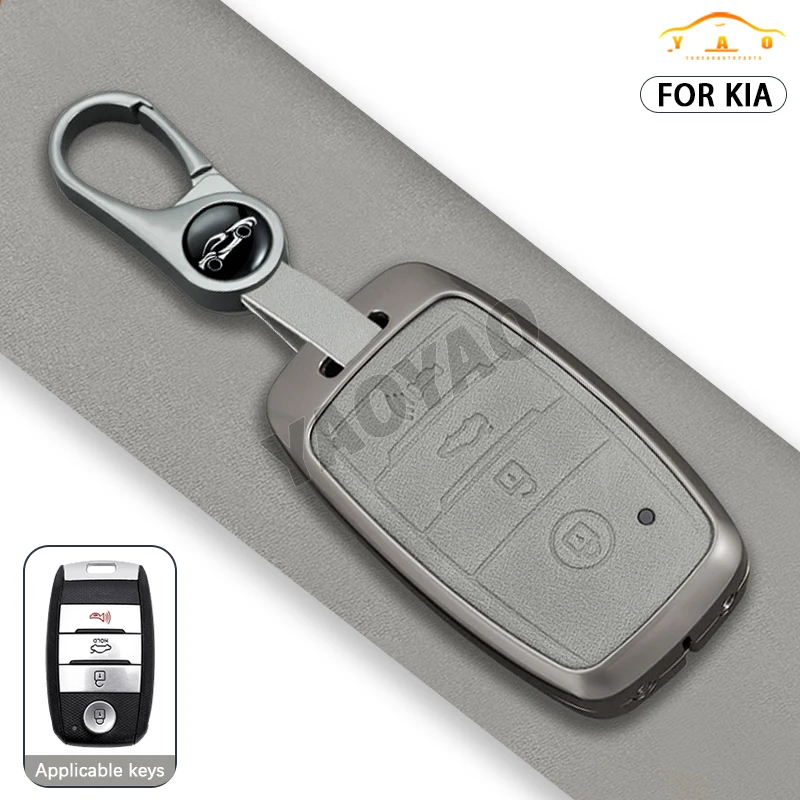 Zinc Alloy + Leather Car Key Case Cover for KIA Rio Rio5 Sportage Ceed Cerato K3 KX3 K4 K5 Sorento Optima Picanto
Zinc Alloy + Leather Car Key Case Cover for KIA Rio Rio5 Sportage Ceed Cerato K3 KX3 K4 K5 Sorento Optima Picanto
