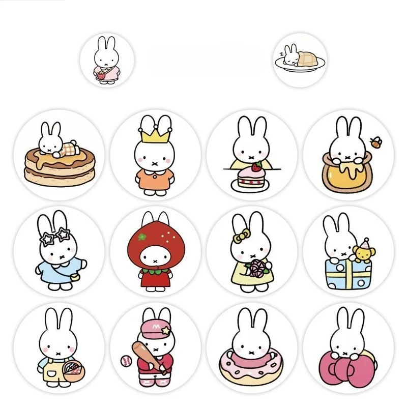 500Pcs/set Miffy Cute Rabbit Sticker Seal Sticker Cartoon Rabbit Roll Sticker Cartoon Ins-style Planner Decoration Gift
500Pcs/set Miffy Cute Rabbit Sticker Seal Sticker Cartoon Rabbit Roll Sticker Cartoon Ins-style Planner Decoration Gift