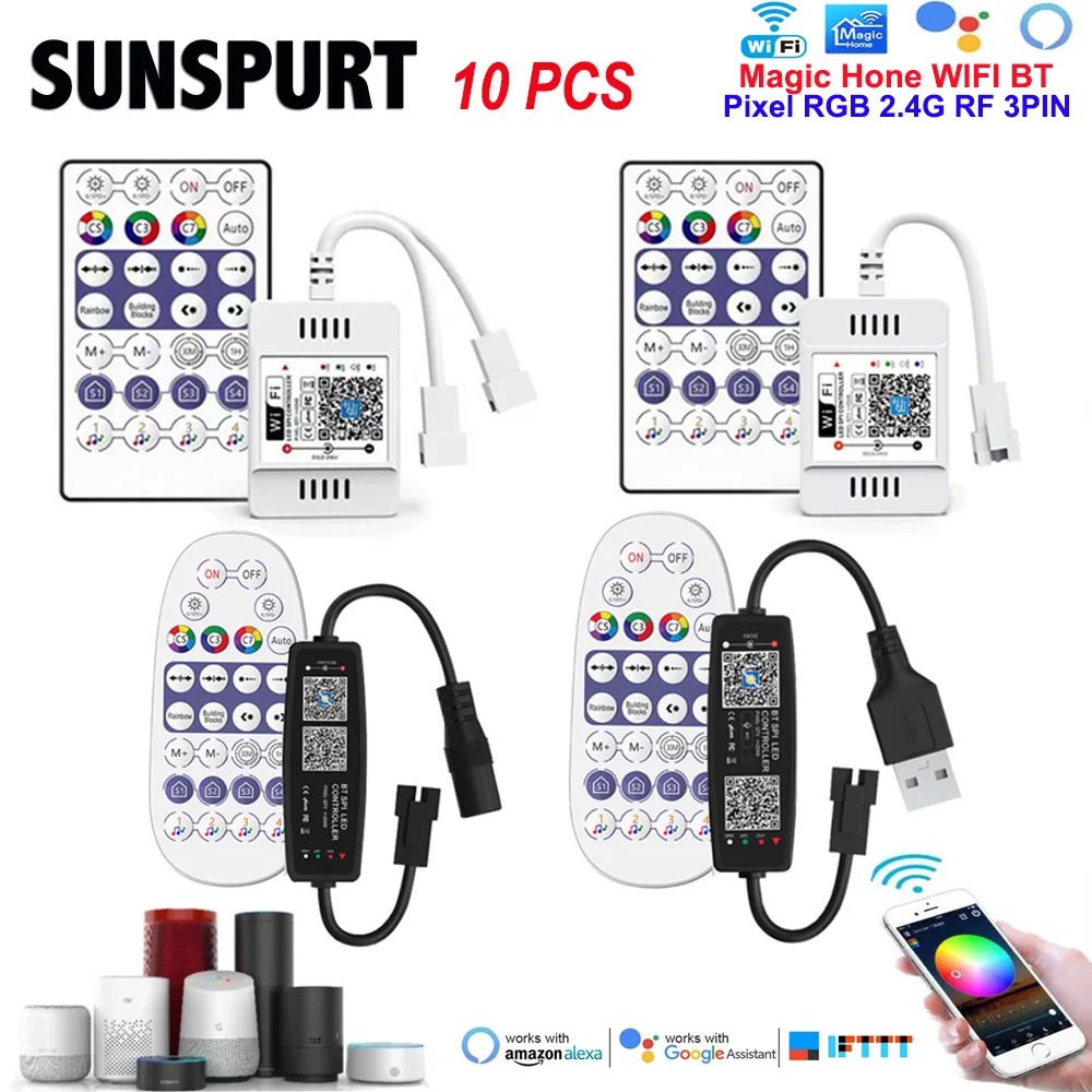 5DC5V-24V WS2812B Wi-Fi голосовая музыка SPI светодиодный контроллер для 3PIN WS2811 WS2812 RGB IC светодиодная лента Magic Home APP Поддержка Alexa
5DC5V-24V WS2812B Wi-Fi голосовая музыка SPI светодиодный контроллер для 3PIN WS2811 WS2812 RGB IC светодиодная лента Magic Home APP Поддержка Alexa