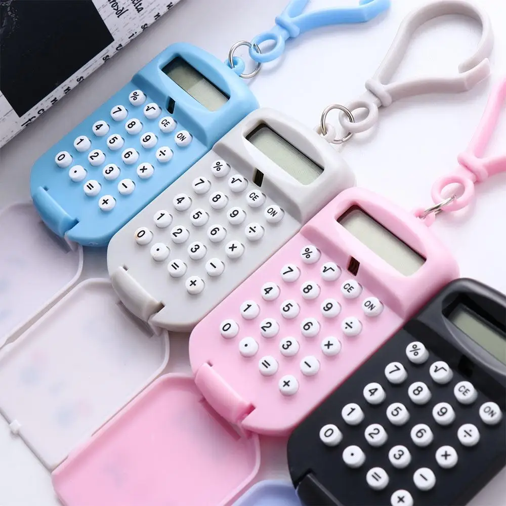 Ultra-thin Key Ring Student Supplies Cartoon 8 Digits Display Calculating Tool Calculator School Office Supplies Stationery
Ultra-thin Key Ring Student Supplies Cartoon 8 Digits Display Calculating Tool Calculator School Office Supplies Stationery