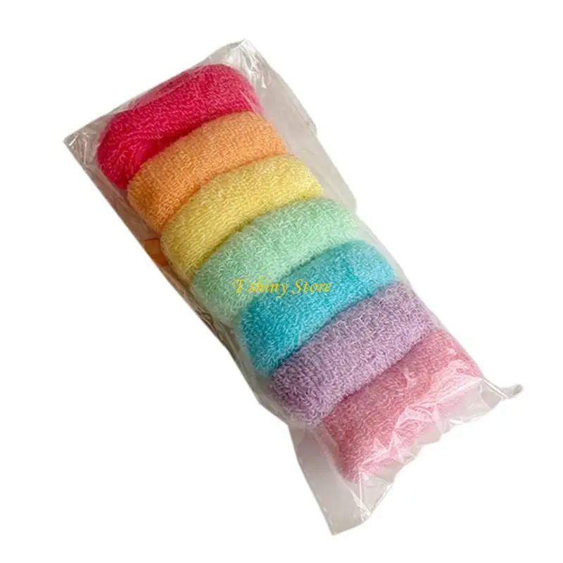 N58F 7Pcs/Pack Rainbow Candy Color Stronge Elastic Large Hair Ties Ropes Women Girls Korean Ponytail Holder
N58F 7Pcs/Pack Rainbow Candy Color Stronge Elastic Large Hair Ties Ropes Women Girls Korean Ponytail Holder