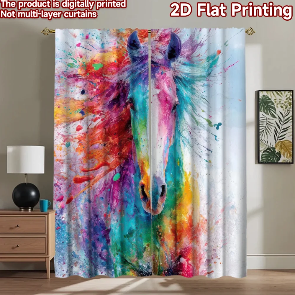 1pc 2D flat Photography Backdrop Background Banner Colorful Painted Horse 100% Polyester Family Party Decoration Use for Photo
1pc 2D flat Photography Backdrop Background Banner Colorful Painted Horse 100% Polyester Family Party Decoration Use for Photo
