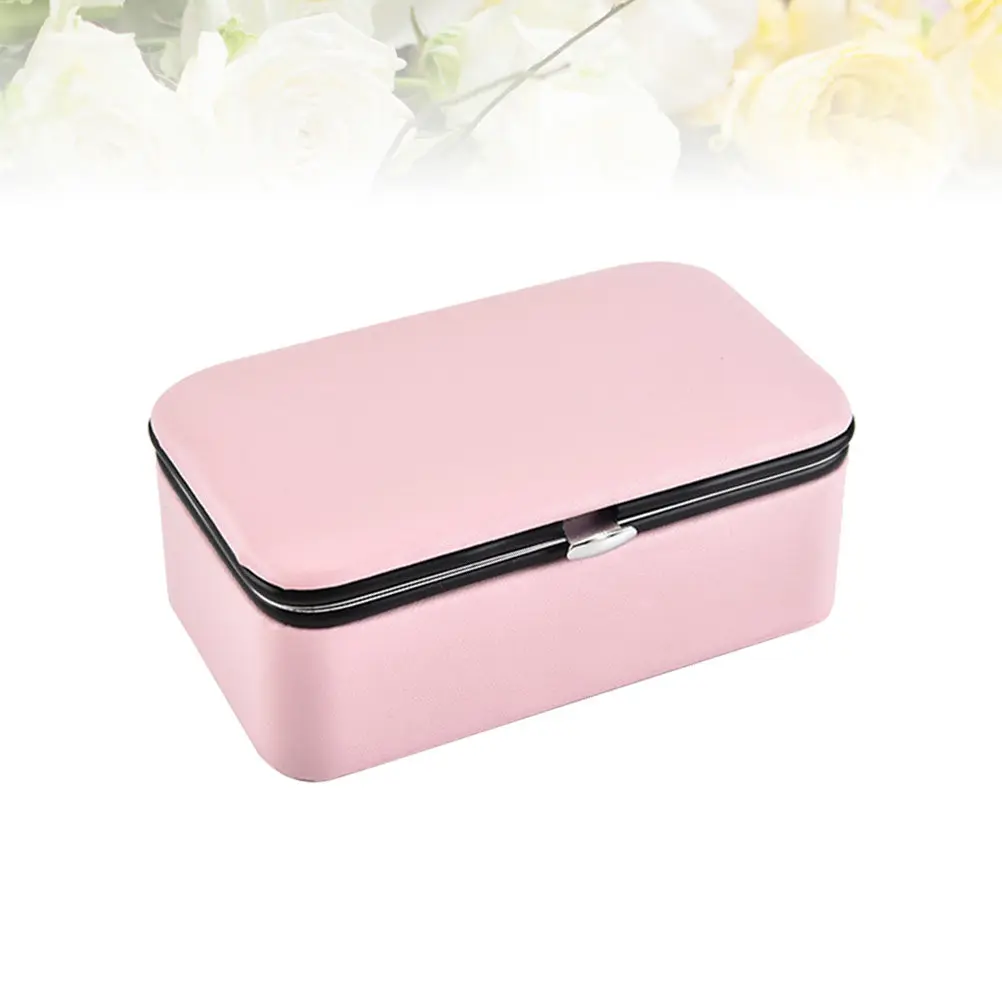 Stylish Portable Jewelry Case PU Compact Design with Built-in Pocket for Rings Earrings Necklaces Travel Gift for Women
Stylish Portable Jewelry Case PU Compact Design with Built-in Pocket for Rings Earrings Necklaces Travel Gift for Women