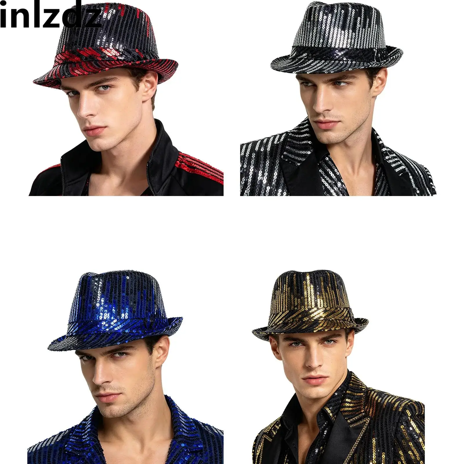 Adult Sequins Hat Fedora Party Hat Unisex Sparkling Accessory for Costumes Parties Jazz Events Everyday Style
Adult Sequins Hat Fedora Party Hat Unisex Sparkling Accessory for Costumes Parties Jazz Events Everyday Style
