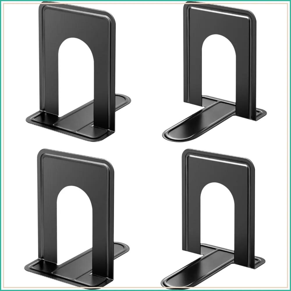 Heavy Duty Non-Skid Metal Book Ends, Large 6x4.6x6 in, 4 Pack for Shelves, Books, CDs, DVDs
Heavy Duty Non-Skid Metal Book Ends, Large 6x4.6x6 in, 4 Pack for Shelves, Books, CDs, DVDs
