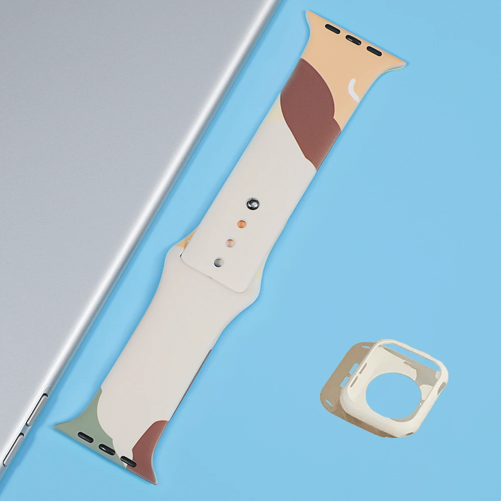 Case+Silicone Strap For Apple watch band 44mm 40mm 45mm 41mm 42mm 38mm iWatch Morandi bracelet apple watch Series 6 5 4 3 se 7
Case+Silicone Strap For Apple watch band 44mm 40mm 45mm 41mm 42mm 38mm iWatch Morandi bracelet apple watch Series 6 5 4 3 se 7