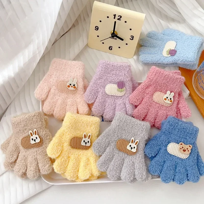 Winter Knitted Gloves Cartoon Warm Mittens Toddlers Outdoor Cartoon Pattern Cute Gloves for Child Kids Baby Girls Boys 1-3Y
Winter Knitted Gloves Cartoon Warm Mittens Toddlers Outdoor Cartoon Pattern Cute Gloves for Child Kids Baby Girls Boys 1-3Y