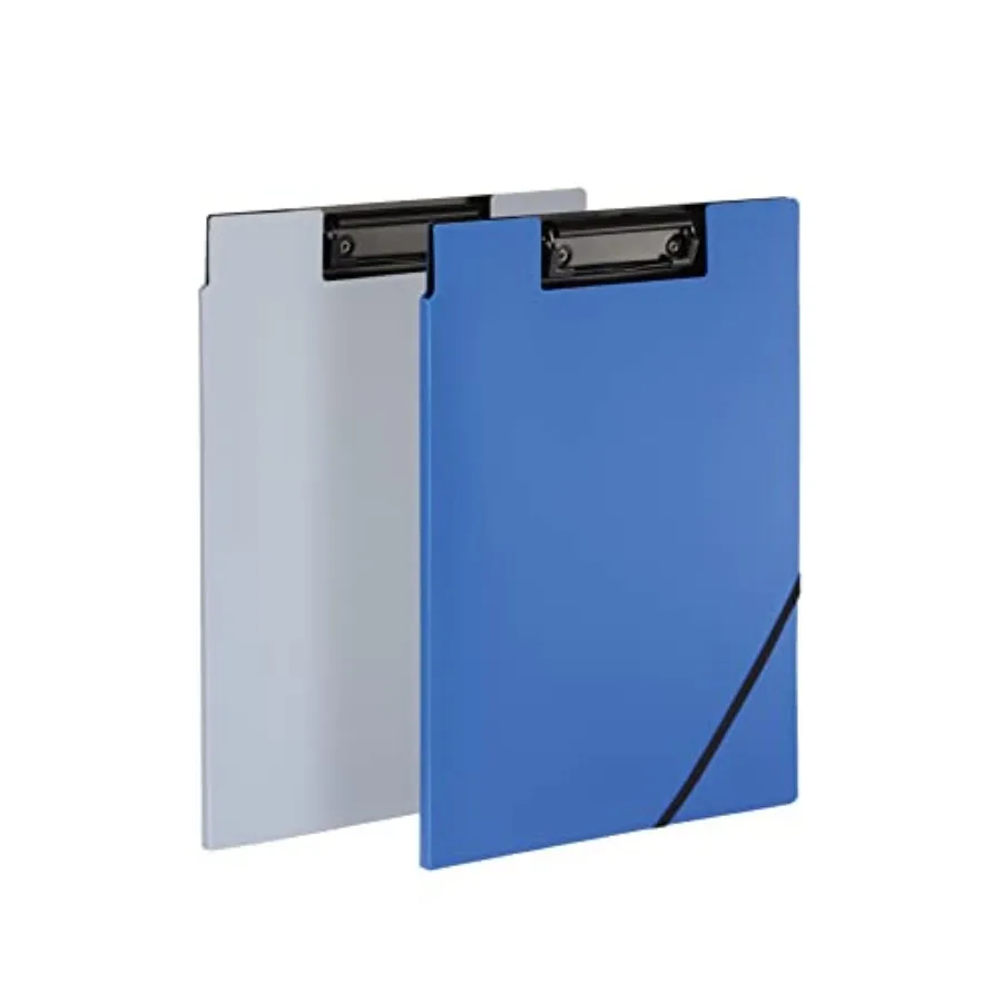 Clipboard Folio with Storage, 4 Pockets, Penholder, 2 Pack, 2 Color Combos Gray/Black, Blue/Black,Great Nursing, Office, Classr
Clipboard Folio with Storage, 4 Pockets, Penholder, 2 Pack, 2 Color Combos Gray/Black, Blue/Black,Great Nursing, Office, Classr