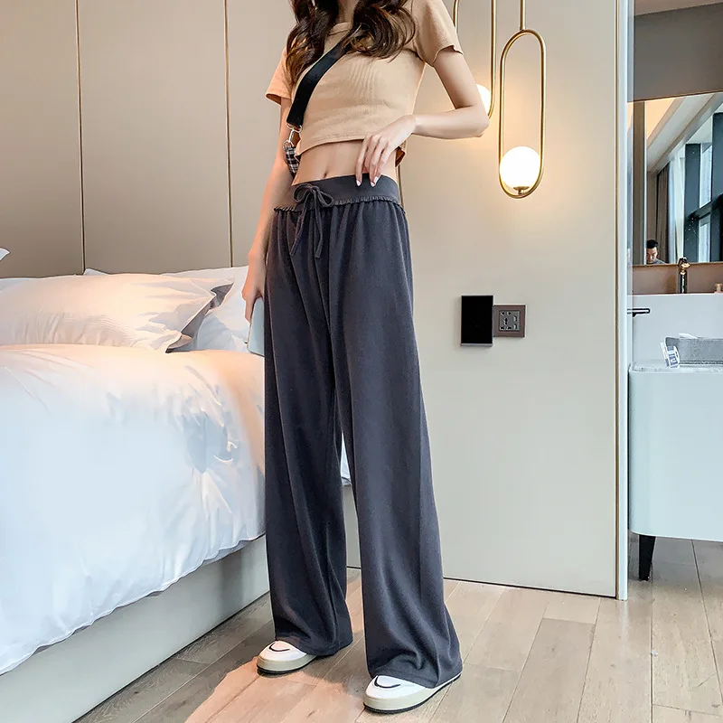 New Spring Summer Women's Wide Leg Pants Loose High Waist Casual Trousers Woman Korean Style Solid Casual pants
New Spring Summer Women's Wide Leg Pants Loose High Waist Casual Trousers Woman Korean Style Solid Casual pants