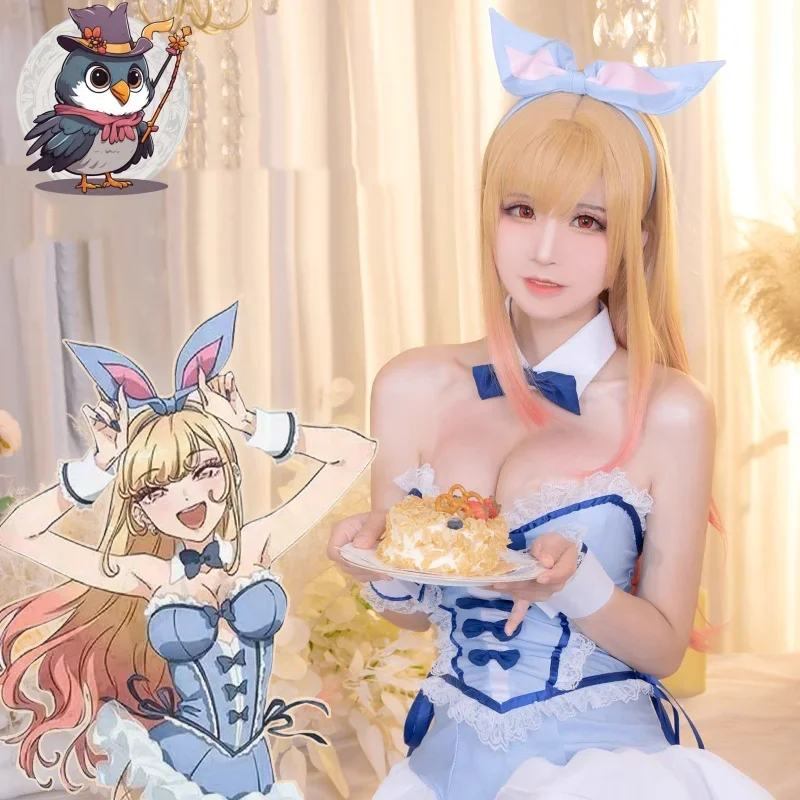 My Dress-Up Darling Kitagawa Marin Cosplay Blue Bunny Marin Kitagawa Wig Bunny Ear Cosplay Costume Con Outfit
My Dress-Up Darling Kitagawa Marin Cosplay Blue Bunny Marin Kitagawa Wig Bunny Ear Cosplay Costume Con Outfit