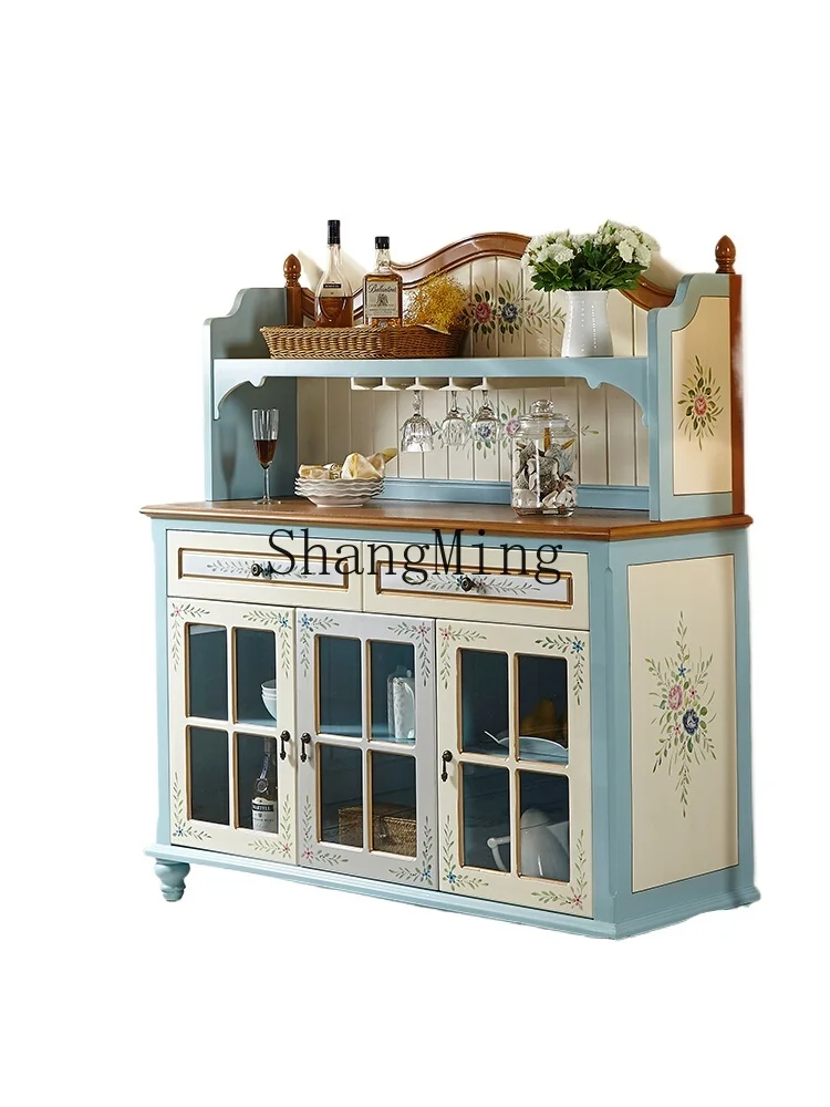 CL Wine Cabinet Three-Door Dining Painted Blue Large Capacity Sideboard Pastoral Style Integrated Wall-Mounted Storage Cabinet
CL Wine Cabinet Three-Door Dining Painted Blue Large Capacity Sideboard Pastoral Style Integrated Wall-Mounted Storage Cabinet