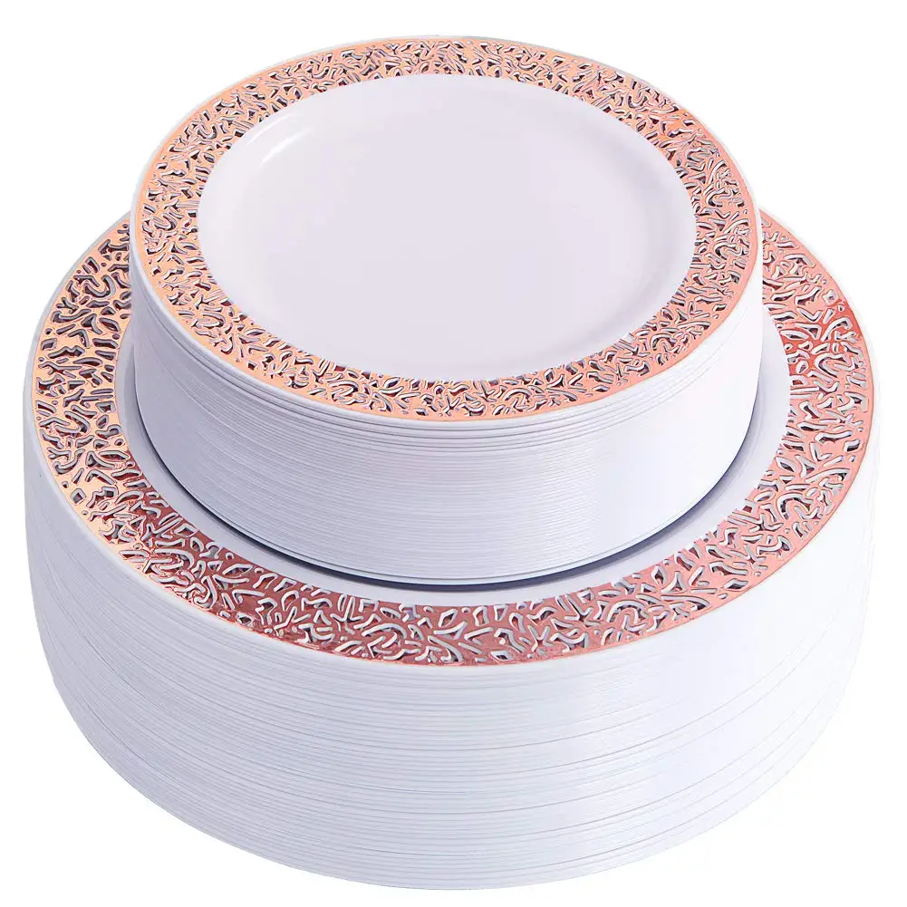 40/20pcs Rose Gold Plastic Plates,Party Dinner Plates and Salad/Dessert Plates Combo,Heavy Duty Plastic Plates for Party Wedding
40/20pcs Rose Gold Plastic Plates,Party Dinner Plates and Salad/Dessert Plates Combo,Heavy Duty Plastic Plates for Party Wedding