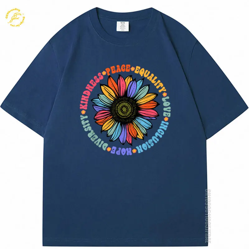Kindness Peace Equality Love Hope Diversity Human Rights Black Floral Sunflower Pattern Men T-Shirt 고양이 티셔츠 Vêtements Homme
Kindness Peace Equality Love Hope Diversity Human Rights Black Floral Sunflower Pattern Men T-Shirt 고양이 티셔츠 Vêtements Homme