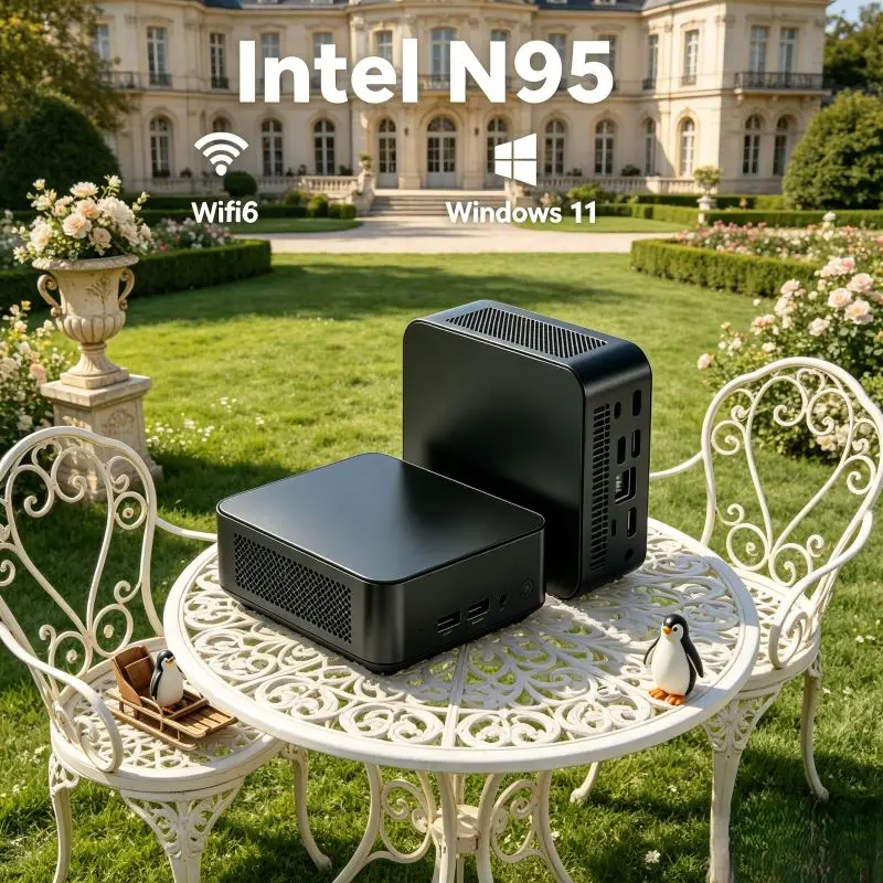Small Pocket Desktop PC with Intel N95 Preloaded Windows11, 32GB RAM, 1TB/2TB SSD Options, WiFi6 BT5.2 and Certified 4K HD Outpu
Small Pocket Desktop PC with Intel N95 Preloaded Windows11, 32GB RAM, 1TB/2TB SSD Options, WiFi6 BT5.2 and Certified 4K HD Outpu