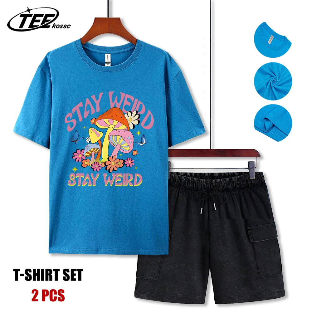 Mushroom Stay Weird Design T-Shirt Men Summer All-Match T-Shirts O-Neck Casual Short Set Unisex Fashion Cotton Streetwear
Mushroom Stay Weird Design T-Shirt Men Summer All-Match T-Shirts O-Neck Casual Short Set Unisex Fashion Cotton Streetwear