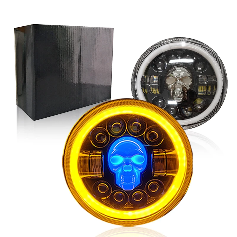 7 Inch LED Headlight Bulbs Hi/Lo Beam Car Motorcycle Lamp RGB Led Round Skull Light Halo Head Lights For Jeep Halle
7 Inch LED Headlight Bulbs Hi/Lo Beam Car Motorcycle Lamp RGB Led Round Skull Light Halo Head Lights For Jeep Halle
