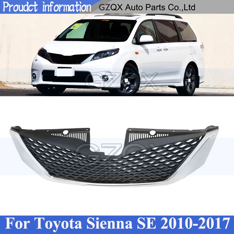 CAPQX Front Bumper Grill Mask Radiator Grille For Toyota Sienna SE 2010-2017 Medium Net Racing Grill Radiator Grille
CAPQX Front Bumper Grill Mask Radiator Grille For Toyota Sienna SE 2010-2017 Medium Net Racing Grill Radiator Grille