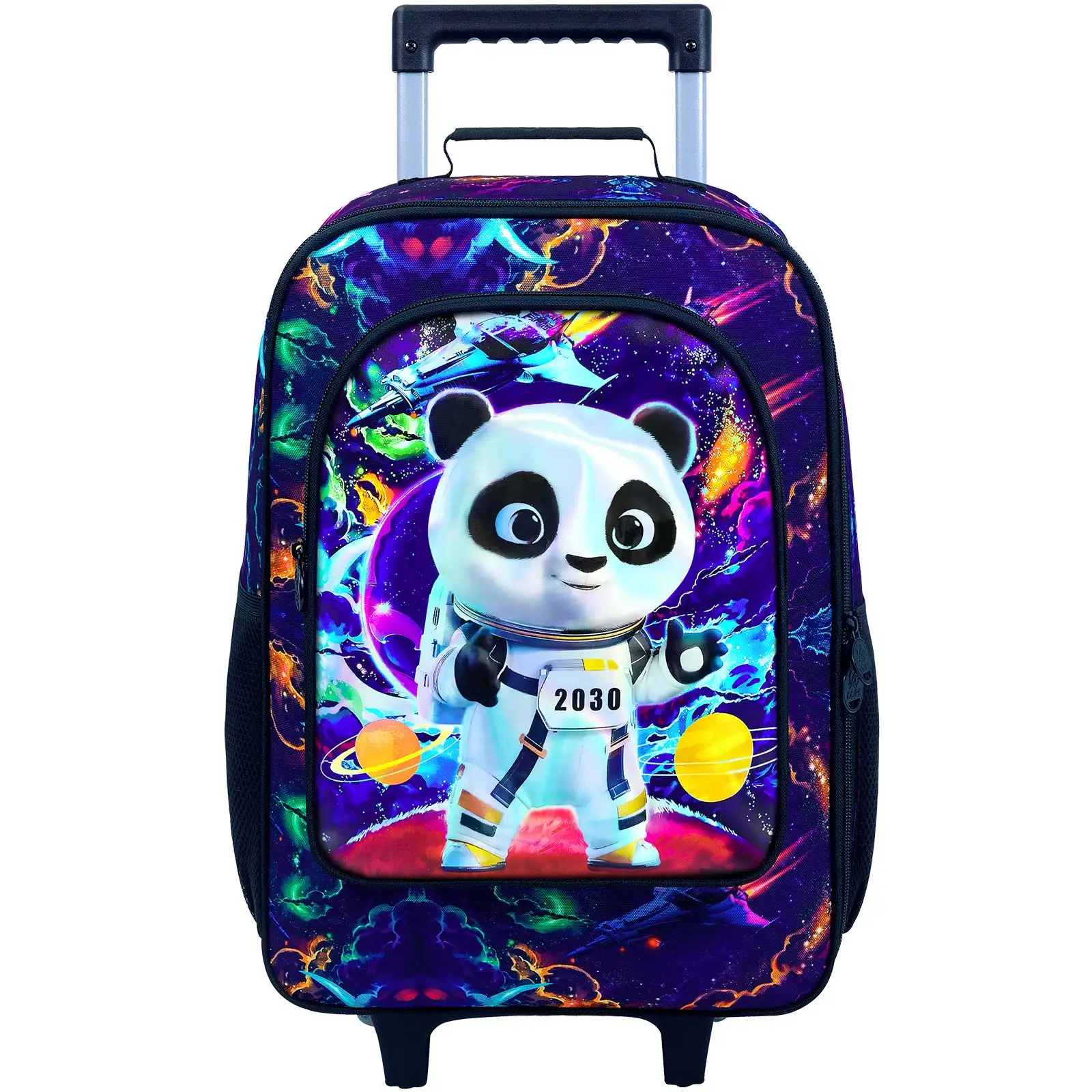 Kids Rolling Luggage Astronaut Panda Galaxy Print Wheeled Suitcase, Portable Trolley Case Children Travel Luggage with Wheels
Kids Rolling Luggage Astronaut Panda Galaxy Print Wheeled Suitcase, Portable Trolley Case Children Travel Luggage with Wheels