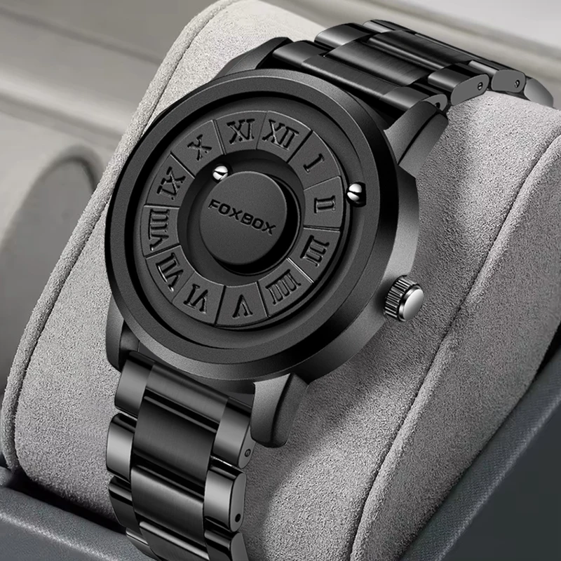FOXBOX 2026 New Luxury Men Watch Fashion Creative Scrolling Pointer Magnetic Force Quartz Wrist Watches For Men Montre Homme+BOX
FOXBOX 2026 New Luxury Men Watch Fashion Creative Scrolling Pointer Magnetic Force Quartz Wrist Watches For Men Montre Homme+BOX