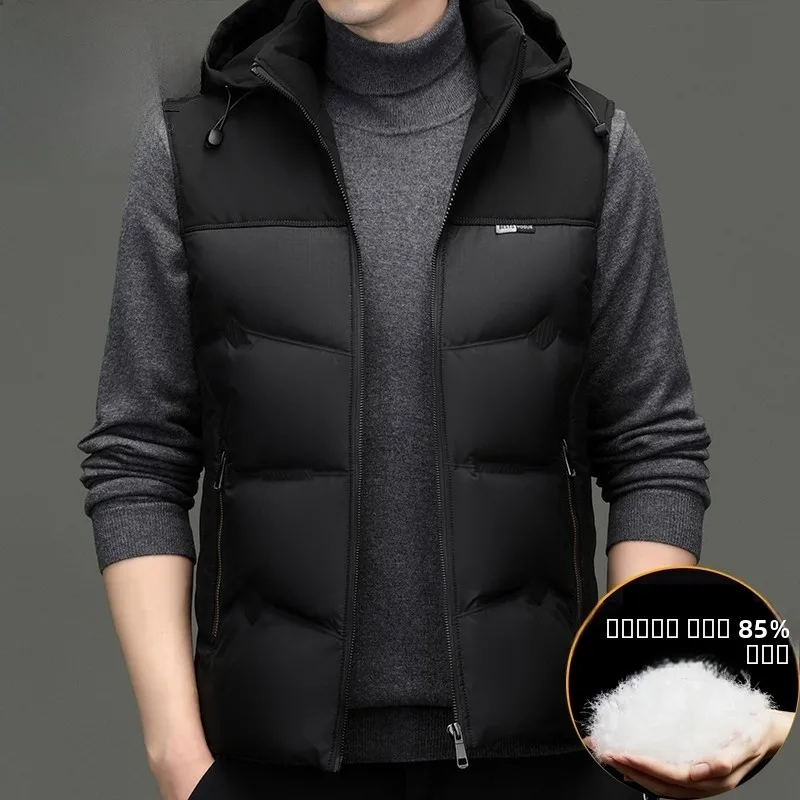 Элитный мужской пуховый жилет 2025 года: новая зимняя теплая модная верхняя одежда с капюшоном из полиэфирного волокна, прямой крой
Элитный мужской пуховый жилет 2025 года: новая зимняя теплая модная верхняя одежда с капюшоном из полиэфирного волокна, прямой крой