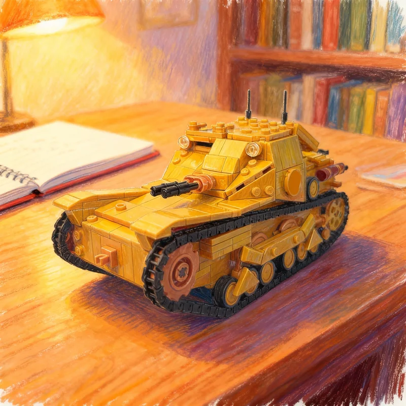 941pcs MOC Italian CV Tankette 1 Scale Creator Model Building Blocks Construction Christmas Gift Toys Assemble DIY Creative Idea
941pcs MOC Italian CV Tankette 1 Scale Creator Model Building Blocks Construction Christmas Gift Toys Assemble DIY Creative Idea