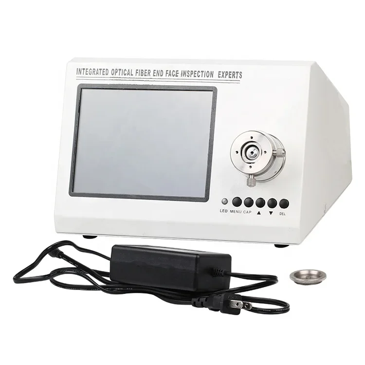 8 Inch Screen Integrated Fiber End Face Inspection Fiber Patch Cord Make Produce Equipment 200X 400X Fiber Optic Microscope
8 Inch Screen Integrated Fiber End Face Inspection Fiber Patch Cord Make Produce Equipment 200X 400X Fiber Optic Microscope