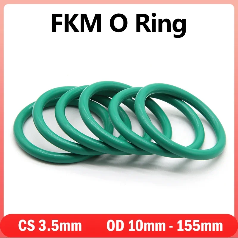 10pcs Green FKM O Ring Gasket Thickness CS 3.5mm OD 10mm ~100mm Fluorine Rubber Round O-Rings Seal Washer Oil and Acid Resistant
10pcs Green FKM O Ring Gasket Thickness CS 3.5mm OD 10mm ~100mm Fluorine Rubber Round O-Rings Seal Washer Oil and Acid Resistant