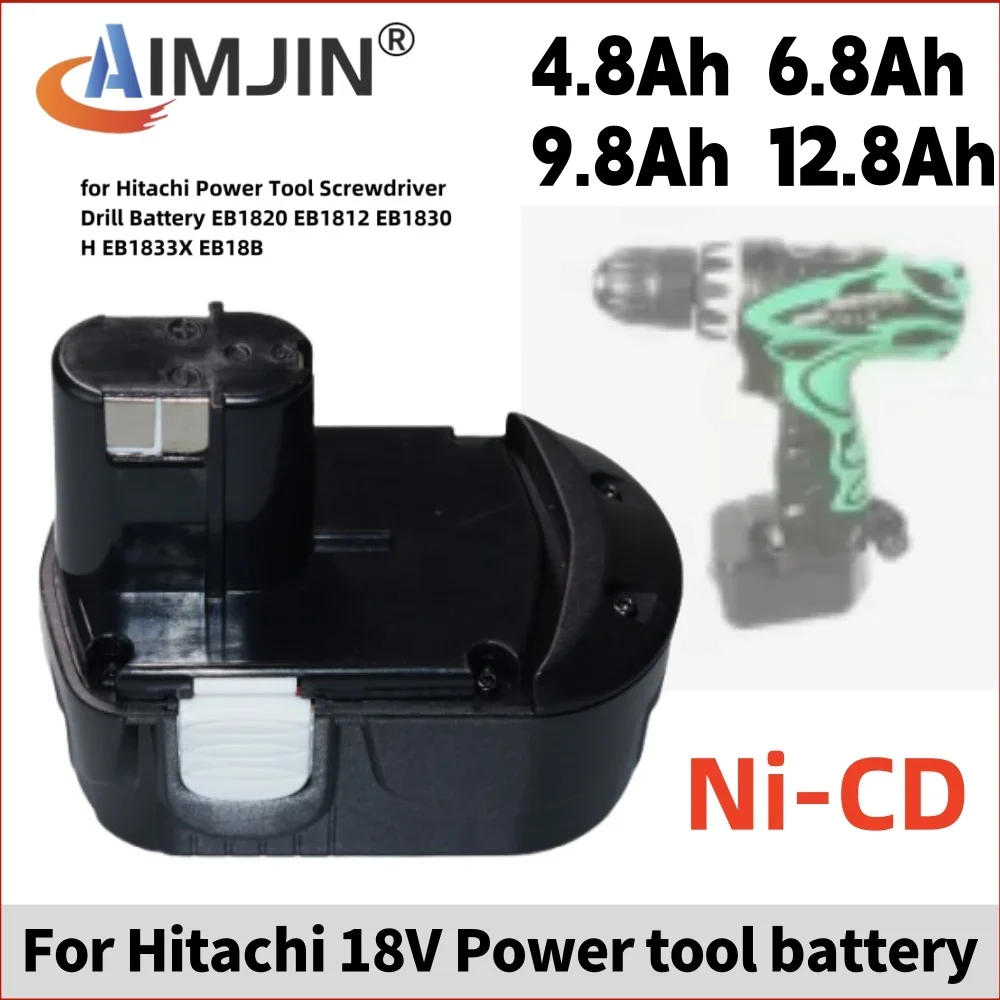 18V 4800/6800/9800/12800mAh Rechargeable Battery for Hitachi Power Tool Screwdriver Drill EB1820 EB1812 EB1830H EB1833X EB18B
18V 4800/6800/9800/12800mAh Rechargeable Battery for Hitachi Power Tool Screwdriver Drill EB1820 EB1812 EB1830H EB1833X EB18B