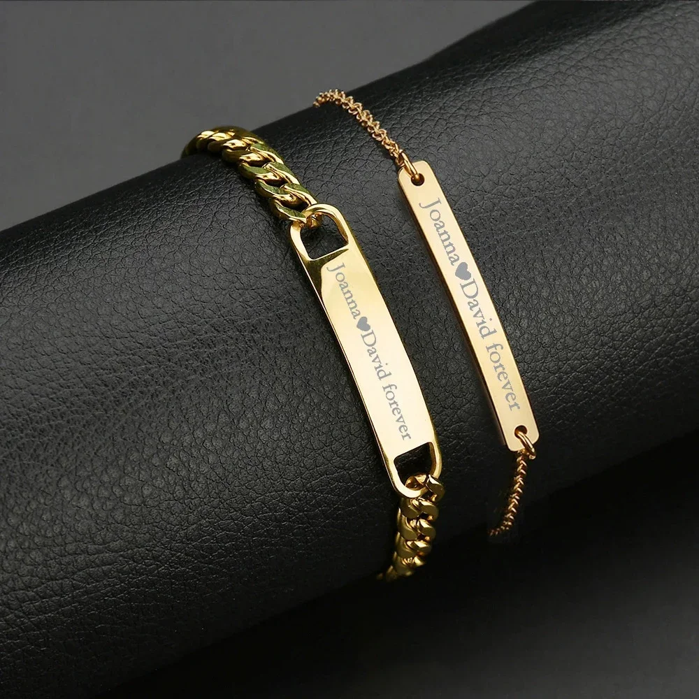 Fashion Bracelets Personalized Engrave Name Bracelet Stainless Steel Customized Letter Jewelry for Women Men Gifts Dropshipping
Fashion Bracelets Personalized Engrave Name Bracelet Stainless Steel Customized Letter Jewelry for Women Men Gifts Dropshipping