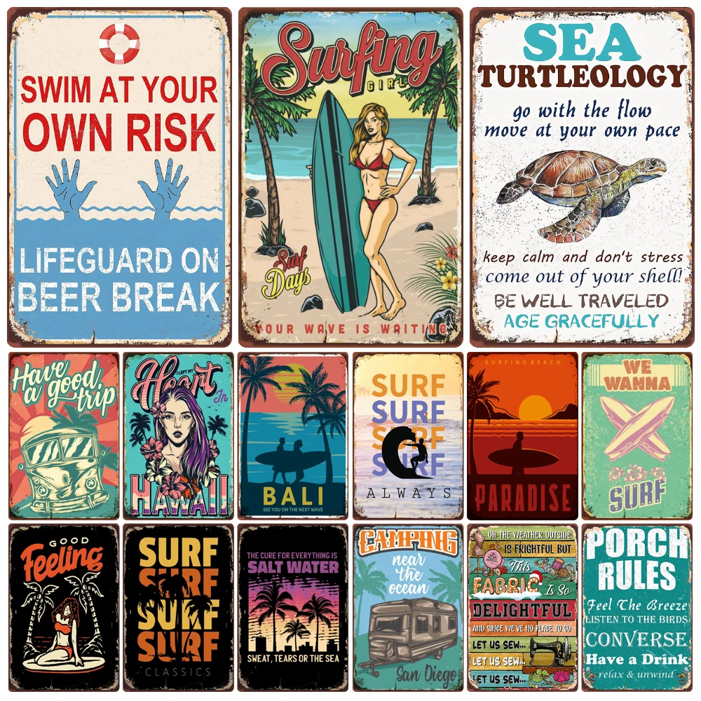 Summer Metal Tin Sign, Swim Vintage Surfing Beach Plates, Hawaii Wall Poster, Pub, Seaside Ocean, Happy Place, Home Decor, WY219
Summer Metal Tin Sign, Swim Vintage Surfing Beach Plates, Hawaii Wall Poster, Pub, Seaside Ocean, Happy Place, Home Decor, WY219