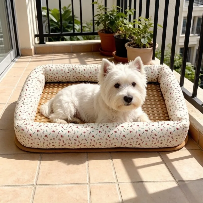 Summer Cooling Cat Bed, Breathable Woven Pet Sleeping Nest, All-Season Small Size Cooling Mat Bed Perfect for Small Pets
Summer Cooling Cat Bed, Breathable Woven Pet Sleeping Nest, All-Season Small Size Cooling Mat Bed Perfect for Small Pets