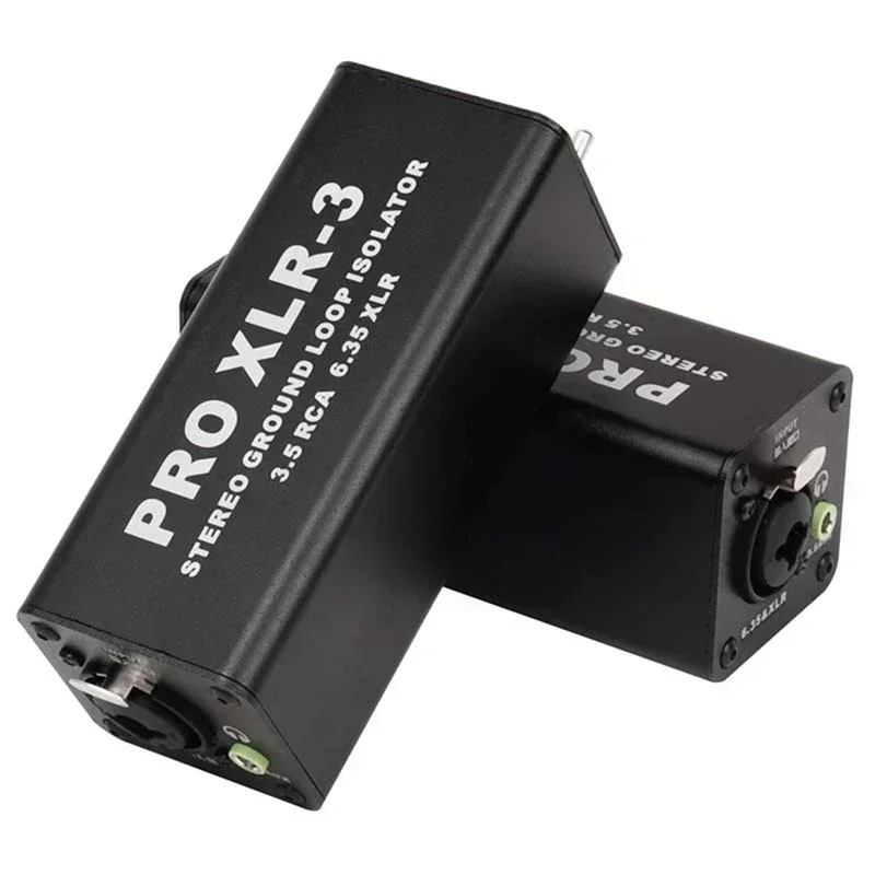 PRO XLR-3 Professional Stereo Ground Loop Isolator 3.5 RCA 6.35 XLR Audio Noise Filter Noise Suppressor Isolator for PC Durable
PRO XLR-3 Professional Stereo Ground Loop Isolator 3.5 RCA 6.35 XLR Audio Noise Filter Noise Suppressor Isolator for PC Durable