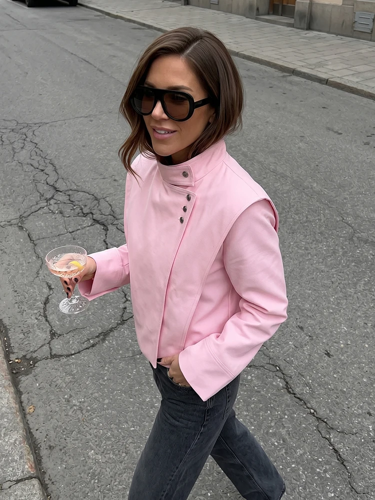 HH Fashionable Versatile Asymmetrical Jacket Women's Stand-up Collar Button Detail Jacket Spring Fall Street Business Sportswear
HH Fashionable Versatile Asymmetrical Jacket Women's Stand-up Collar Button Detail Jacket Spring Fall Street Business Sportswear