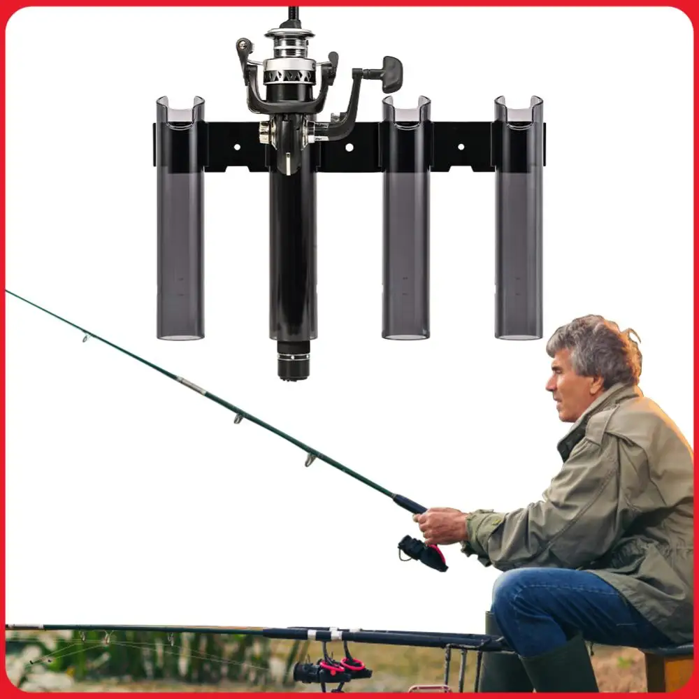 Fishing Rod Holder Bracket 4 Tubes Rod Rack Fits Spinning Or Casting Rod Fishing Pole Holder for Wall Garage Storage
Fishing Rod Holder Bracket 4 Tubes Rod Rack Fits Spinning Or Casting Rod Fishing Pole Holder for Wall Garage Storage