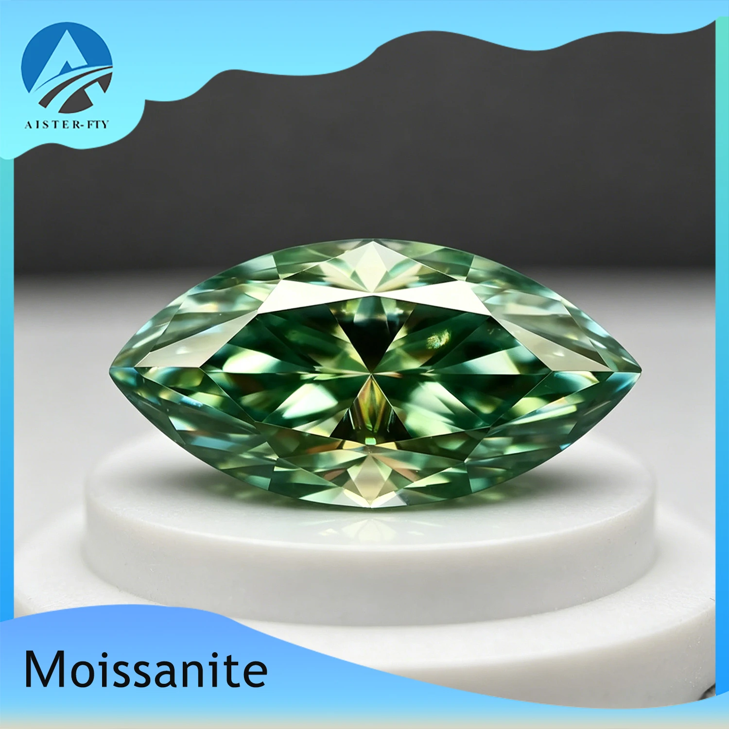 Green Marquise Cut Moissanite Stones VVS1 Passed Diamond Tester with GRA CertificatePass Diamond Tester for DIY Fine Jewelry
Green Marquise Cut Moissanite Stones VVS1 Passed Diamond Tester with GRA CertificatePass Diamond Tester for DIY Fine Jewelry