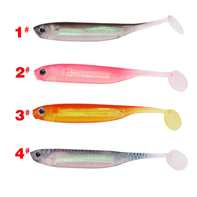 5Pcs/lot Soft Silicone Bait 7cm 14g For Pike Bass Fishing T Tail Jigging Pesca Artificial Fishing Lure Tackle 3D Eyes
5Pcs/lot Soft Silicone Bait 7cm 14g For Pike Bass Fishing T Tail Jigging Pesca Artificial Fishing Lure Tackle 3D Eyes