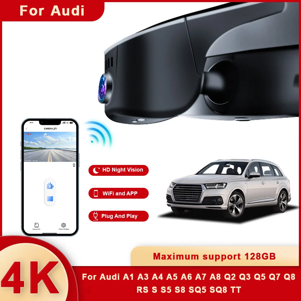 4K Wifi Dash Cam Car DVR For Audi a3 a4 a5 a6 a7 a8 q2 q3 q5 q7 q8 s3 s4 s5 s6 s7 s8 rs3 rs4 rs5 rs7 tt b4 b5 b6 b7 b8 b9 8v 8p
4K Wifi Dash Cam Car DVR For Audi a3 a4 a5 a6 a7 a8 q2 q3 q5 q7 q8 s3 s4 s5 s6 s7 s8 rs3 rs4 rs5 rs7 tt b4 b5 b6 b7 b8 b9 8v 8p