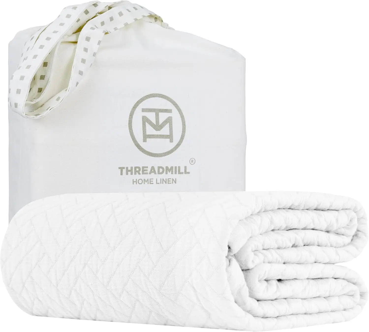 Cotton Queen Blanket with Criss Cross Jacquard Design for All-Season Use, Lightweight Soft Breathable Coverlet 90x92
Cotton Queen Blanket with Criss Cross Jacquard Design for All-Season Use, Lightweight Soft Breathable Coverlet 90x92