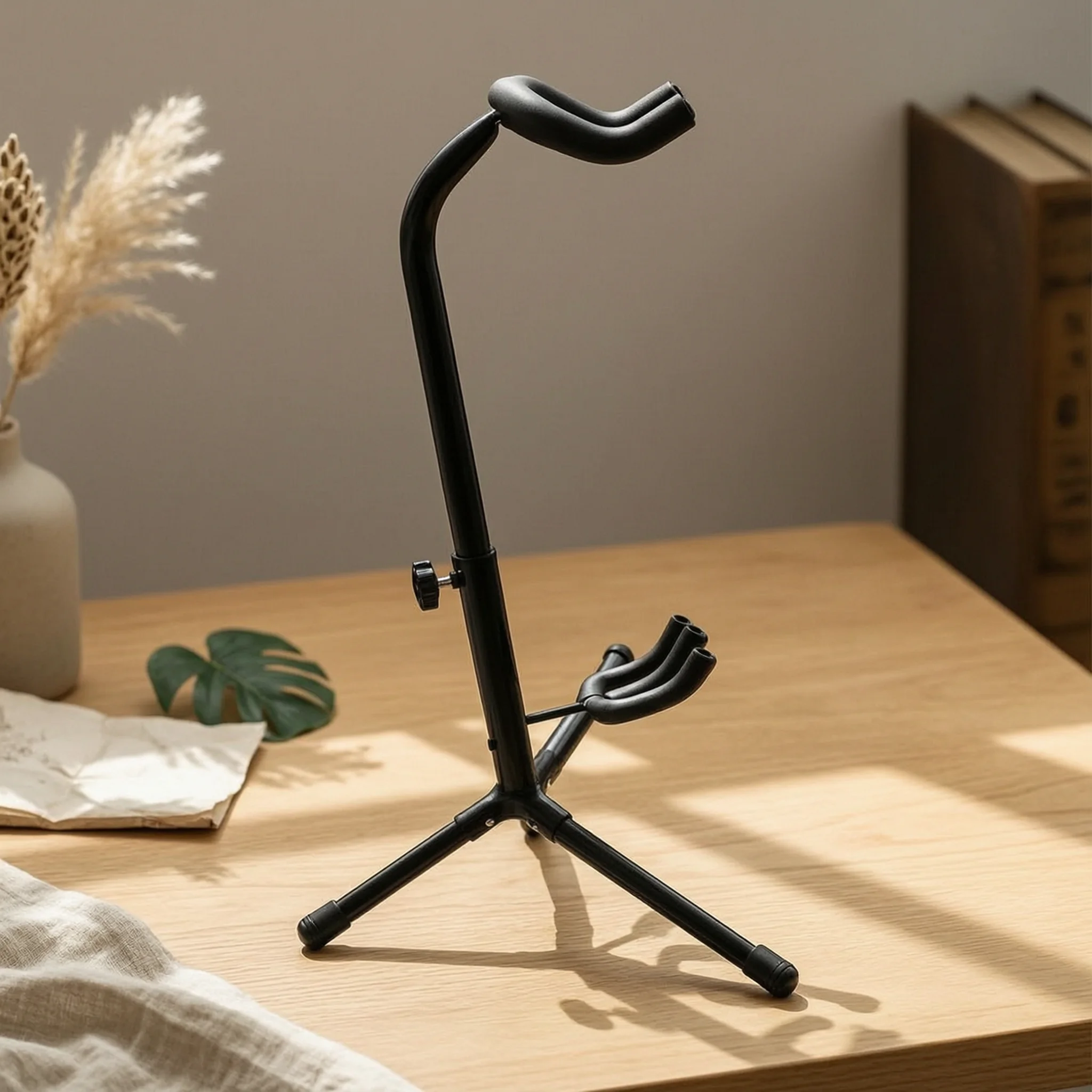 5 Pieces Adjustable Instrument Stand Space-Saving Metal Instrument Rack Heavy Duty Tripod Base for Home, Outdoor