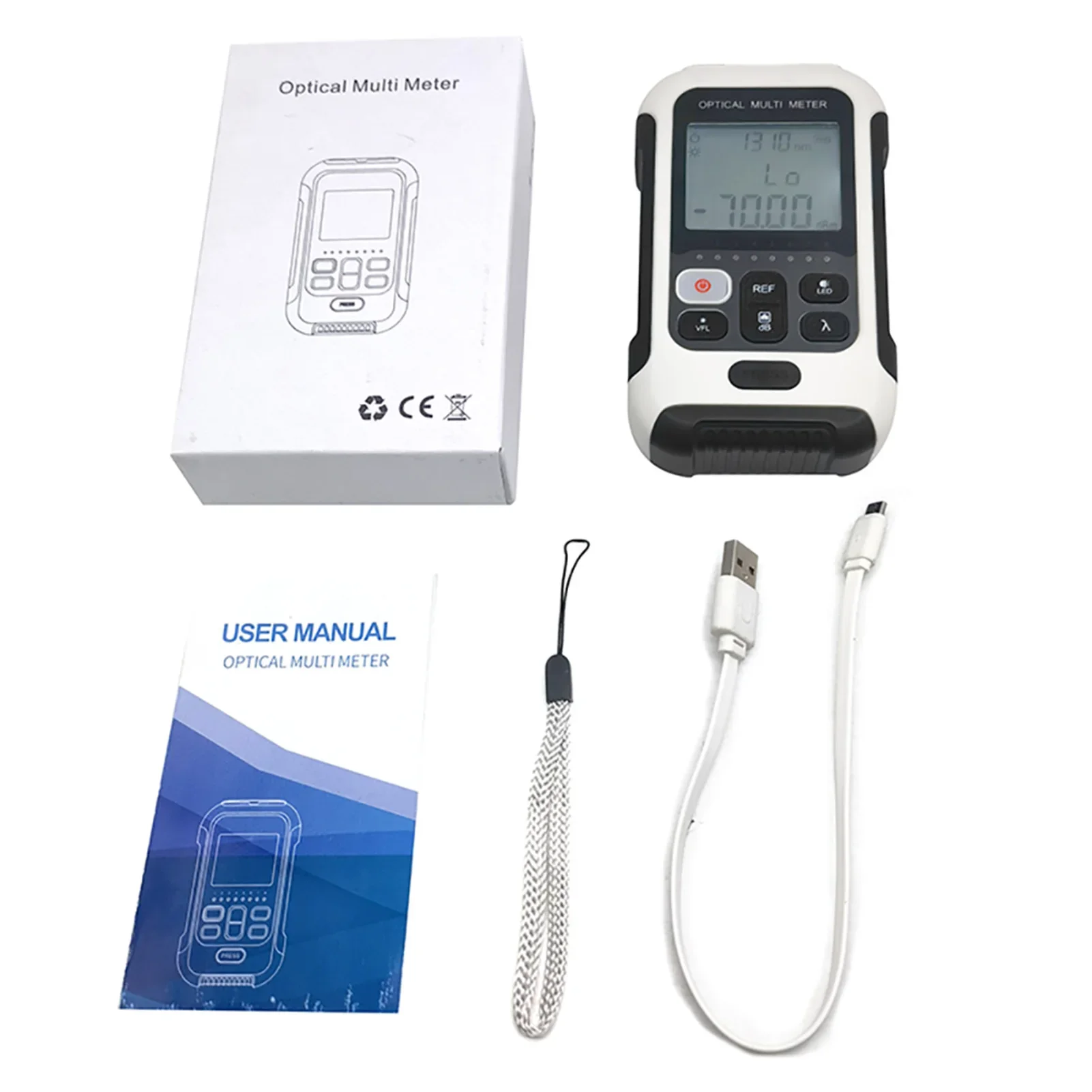 Перезаряжаемый измеритель оптической мощности 4-в-1 и тестер оптоволокна, высокая точность от -70 до +10 дБм с источником красного света VFL
Перезаряжаемый измеритель оптической мощности 4-в-1 и тестер оптоволокна, высокая точность от -70 до +10 дБм с источником красного света VFL