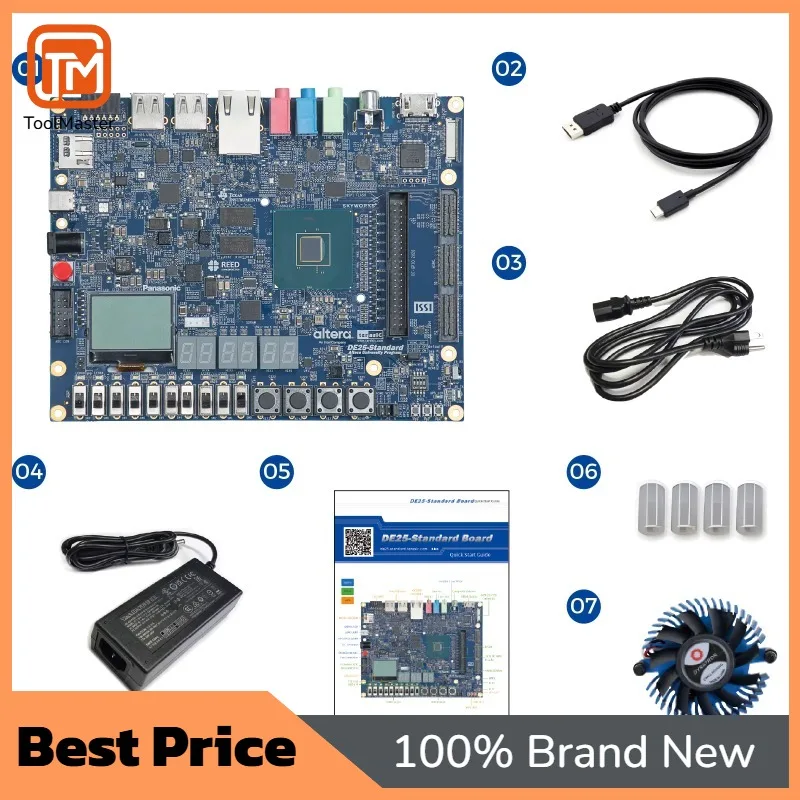 【Hot Sale】Chipboard Terasic DE25-Standard Development Education Kit Development Board Powered Altera Agilex 5 SoC FPGA 138K Logi
【Hot Sale】Chipboard Terasic DE25-Standard Development Education Kit Development Board Powered Altera Agilex 5 SoC FPGA 138K Logi