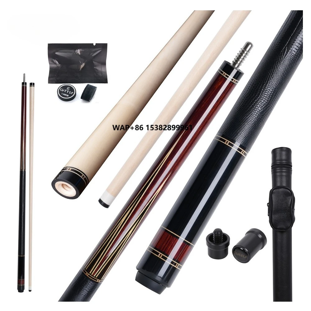 Rayspeed Pool Cue 6 Pieces Inlay Wood Curly+Ebony Billiard Pool Cue Hard Maple Shaft 12.5mm Tip Size Radial Joint Cocobolo
Rayspeed Pool Cue 6 Pieces Inlay Wood Curly+Ebony Billiard Pool Cue Hard Maple Shaft 12.5mm Tip Size Radial Joint Cocobolo